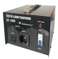 Goldsource ST Series Step Up and Step Down Transformer, 8-1/4 in L x7-1/8 in W x 6 in H, 1000 W