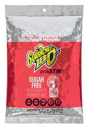 Sqwincher Qwik Stik ZERO Series 159060102 Drink Mix, Sugar-Free, Powder, Fruit Punch Flavor, 0.11 oz Stick  10 Pack