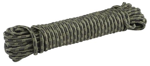 BARON 42578 Rope, 3/8 in Dia, 75 ft L, 133 lb Working Load, Polypropylene, Camo