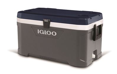 IGLOO 50549 Cooler, 70 qt Cooler, Ash Gray/Aegean Sea, 5 days Ice Retention