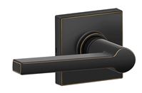 Dexter J Series J10 SOL 716 COL Hall and Closet Passage Lock, Lever Handle, Zinc, Aged Bronze, 2-3/8 to 2-3/4 in Backset
