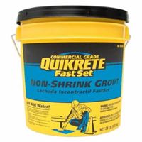 Quikrete FastSet Series 158524 Grout, Gray, Granular Solid, 20 lb Pail 
