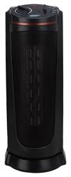 PowerZone HPQ15A-M Ceramic Tower Heater, 12.5 A, 120 V, 900/1500 W, 1500W Heating, 2-Heat Setting, Black 