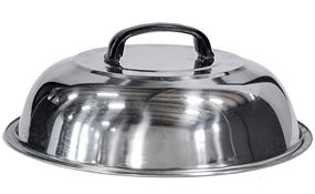 BLACKSTONE 1780 Basting Cover, Stainless Steel, Stainless Steel Handle