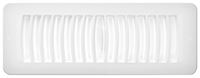 TOP FLAT REGISTER WHITE 4X10IN, Pack of 22 