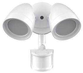 ETI 51402242 Security Light with Motion Sensor, 120 VAC, 20 W, 2-Lamp, LED Lamp, Cool White Light, 1800 Lumens 
