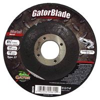 Gator 9615 Grinding Wheel, 4-1/2 in Dia, 1/4 in Thick, 7/8 in Arbor, Aluminum Oxide Abrasive 