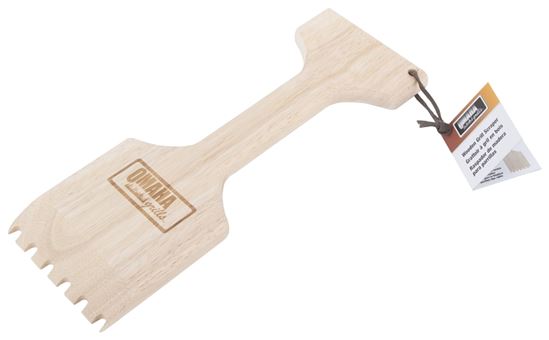 Omaha Wooden Grill Scraper, Wood Handle, 13-1/4 in L - VORG9437435