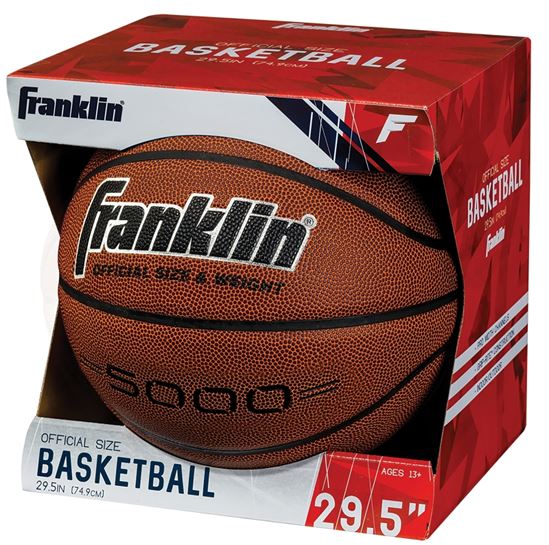 Franklin Sports 32050 Basketball, 29-1/2 in Dia, Black/Tan - VORG3354859