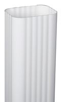 Amerimax M0793 Traditional Downspout, 3 in W, 4 in L, Vinyl, White 6 Pack 