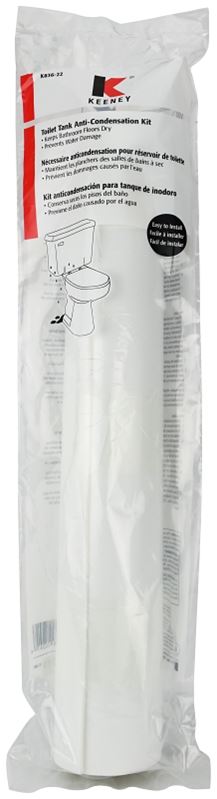 Plumb Pak K836-22 Anti-Condensation Liner Kit, Plastic, White, For: Toilet Tank - VORG0494294