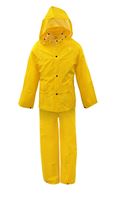 Boss 3PR0300YL Rain Suit, L, PVC, Yellow, Detachable 