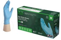 AMMEX X3 Series X344100 Non-Sterile Disposable Gloves, M, Nitrile, Powder-Free, Blue 