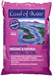 Coast of Maine Harbor Blend 1CBBH1 Bar Organic Potting Soil, 1 cu-ft Bag 