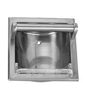 Boston Harbor 770H-07-SOU Soap Holder and Grab Bar, Recessed Mounting, Plastic Roller/Zinc, Brushed Nickel Finish