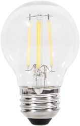 Sylvania 40850 Natural LED Bulb, Globe, G16.5 Lamp, 60 W Equivalent, E26 Lamp Base, Dimmable, Clear, Soft White Light
