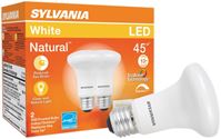 Sylvania 40789 Natural LED Bulb, Spotlight, R20 Lamp, 45 W Equivalent, E26 Lamp Base, Dimmable, Frosted 