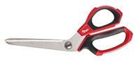 Milwaukee 48-22-4040 Jobsite Scissors, 9-1/2 in OAL, Iron Carbide Blade, Loop Handle, Black/Red Handle 