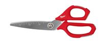 Milwaukee 48-22-4046 Jobsite Scissors, 9 in OAL, Iron Carbide Blade, Loop Handle, Black/Red Handle 