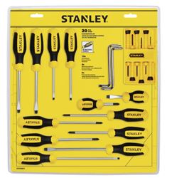 STANLEY STHT60019 Screwdriver Set, 20-Piece, Alloy Steel, Nickel Plated 