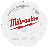 Milwaukee 48-40-7020 Circular Saw Blade, 12 in Dia, 1 in Arbor, 8-Teeth, Polycrystalline Diamond Cutting Edge 