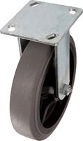 Shepherd Hardware 9813 Rigid Caster, 8 in Dia Wheel, Thermoplastic Rubber Wheel, Black/Gray, 700 lb 