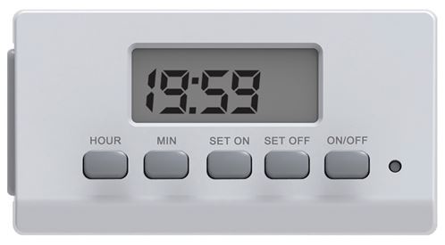 PowerZone Indoor Timer, 1-Outlet, 24 hr Time Setting, Digital