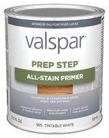 Valspar Prep Step 985 Series 044.0000985.005 All-Stain Primer, Tintable White, 1 qt, Pack of 4 