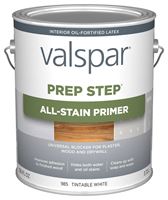 Valspar Prep Step 985 Series 044.0000985.007 All-Stain Primer, Tintable White, 1 gal, Pack of 4 