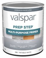 Valspar Prep Step 986 Series 044.0000986.005 Multi-Purpose Primer, Tintable White, 1 qt, Pack of 4 