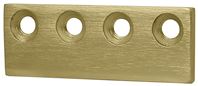 National Hardware N700-107 Connecting Adapter, 3-1/8 in, Steel, Brushed Gold 