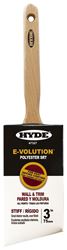 HYDE E-volution 47327 Oval Paint Brush, 3 in L Bristle, Polyester Bristle 