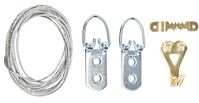 National Hardware N260-400 Picture Hanging Kit, Steel, Brass, 13-Piece 