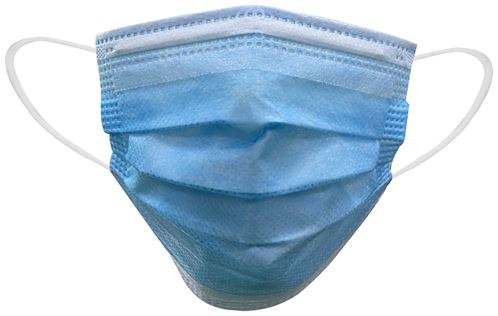 Exclusively Orgill WGBZ04-20 Hakuna Matata Kid's Face Mask, 5-1/2 x 3-1/2 in, 3 -Layer, Blue, Disposable  50 Pack