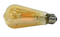 Sylvania 75353 Ultra LED Bulb, Decorative, ST19 Lamp, 60 W Equivalent, E26 Lamp Base, Dimmable, Clear, 2200 K Color Temp