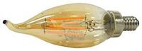 Sylvania 79582 Ultra Vintage LED Lamp, Decorative, B10 Lamp, 40 W Equivalent, E12 Lamp Base, Dimmable, Clear