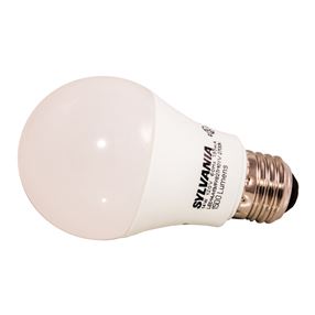 Sylvania 78101 LED Bulb, General Purpose, A19 Lamp, 100 W Equivalent, E26 Lamp Base, Frosted, Warm White Light