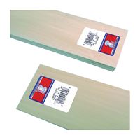 MIDWEST PRODUCTS 4302 Basswood Sheet, 24 in L, 3 in W, Basswood 15 Pack 