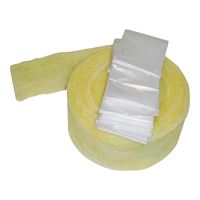 Frost King SP41X Pipe Wrap Kit, 25 ft L, 3 in W, 1/2 in Thick, 1.6 R-Value, Fiberglass 
