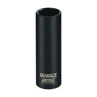 DeWALT IMPACT READY DW2285 Impact Socket, 7/16 in Socket, 3/8 in Drive, Square Drive, 6-Point, Steel, Black Oxide 