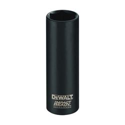 DeWALT IMPACT READY DW2286 Impact Socket, 1/2 in Socket, 3/8 in Drive, Square Drive, 6-Point, Steel, Black Oxide 
