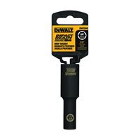 DeWALT IMPACT READY DW22842 Impact Socket, 3/8 in Socket, 1/2 in Drive, Square Drive, 6-Point, Steel, Black Oxide