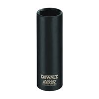 DeWALT IMPACT READY DW22872 Impact Socket, 9/16 in Socket, 1/2 in Drive, Square Drive, 6-Point, Steel, Black Oxide