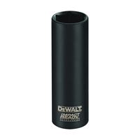 DeWALT IMPACT READY DW2290 Impact Socket, 3/4 in Socket, 3/8 in Drive, Square Drive, 6-Point, Steel, Black Oxide 