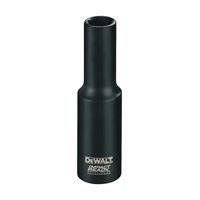 DeWALT IMPACT READY DW22942 Impact Socket, 1 in Socket, 1/2 in Drive, Square Drive, 6-Point, Steel, Black Oxide 