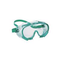 JACKSON SAFETY SAFETY 14387 Safety Goggles, Anti-Fog Lens, Polycarbonate Lens, PVC Frame, Green Frame