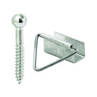 Make-2-Fit PL 7762 Bottom Latch, Aluminum, Mill, Silver, For: 7/16 in Screen Frame 