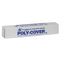 Warps 6X4-1C Poly Cover Sheeting, 100 ft L, 4 ft W, 6 mil Thick, Plastic 