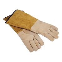 Simple Spaces CPA03110MM Hearth Fireplace Gloves, 16 in, Cowhide Leather 