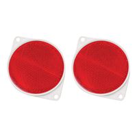 HY-KO CDRF-3R Carded Reflector, 9.63 in L Post, Red Reflector 